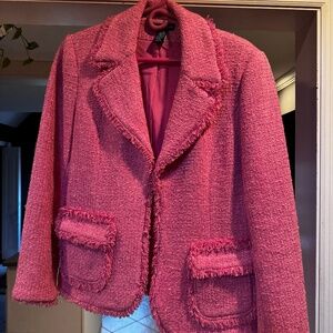 Boston Proper Womans Pink Blazer
